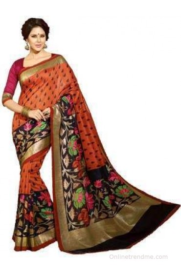 Vedantlifestyle Printed Fashion Silk Sari Vedantlifestyle Printed Fashion Silk Sari